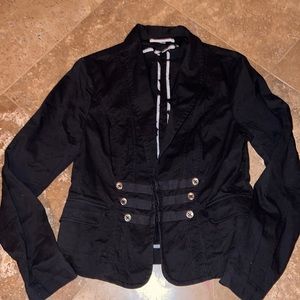 Cabi black military style jacket size 8